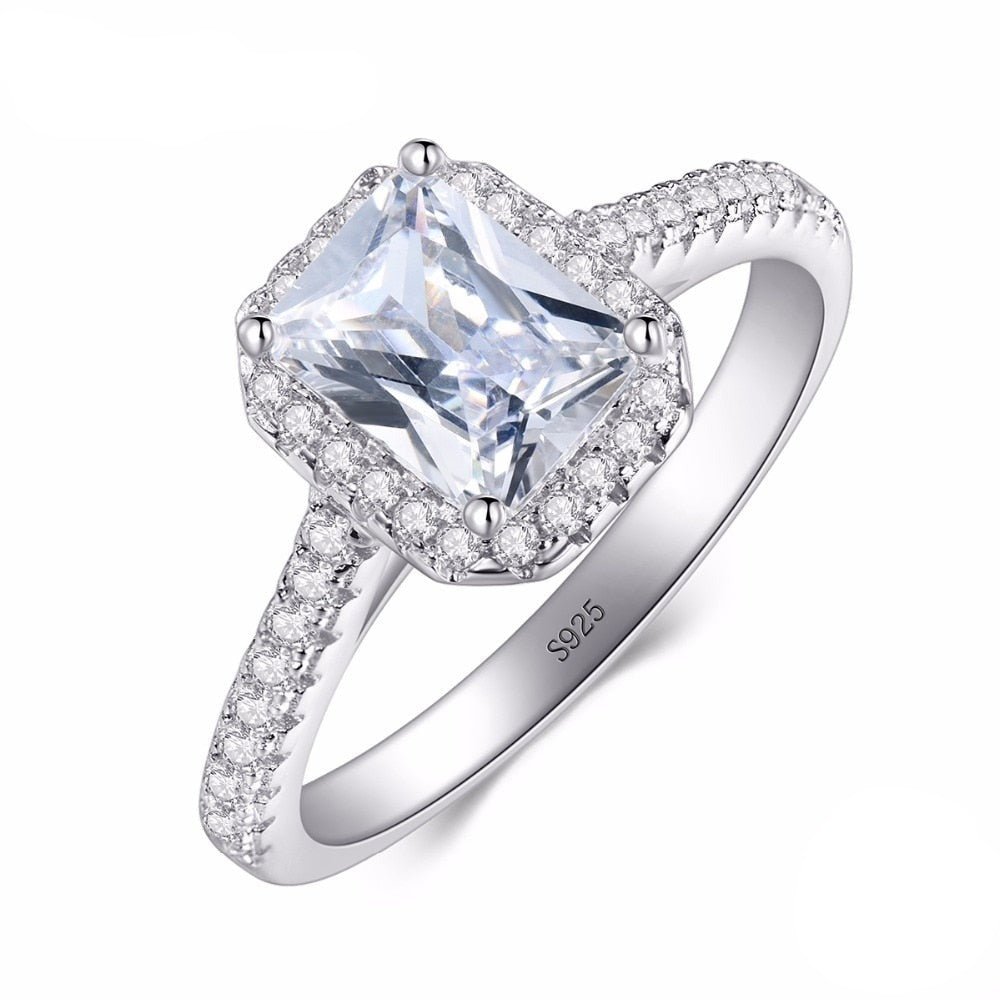 Anel Solitário Prata Royalty Diamante de Zircônia - Labela Joias