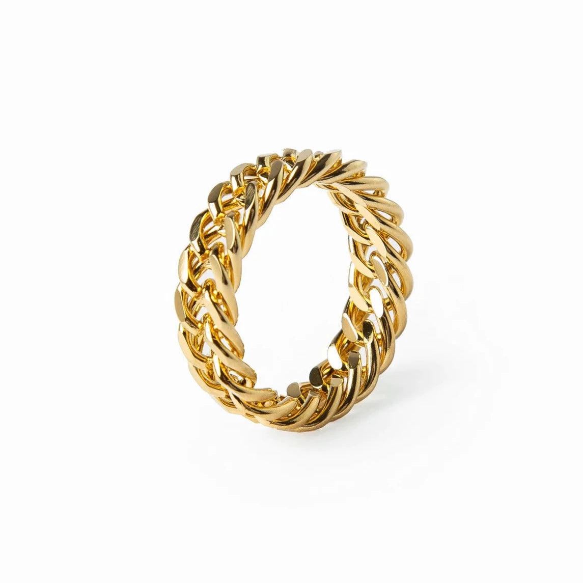 Anel Link Chain Dourado
