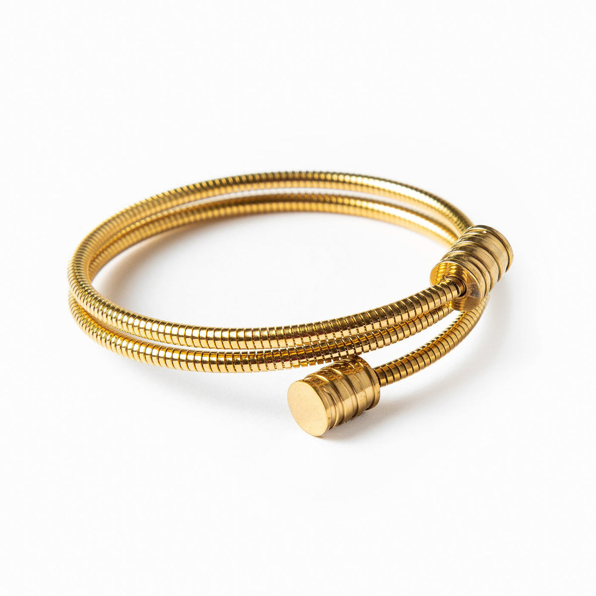 Bracelete Twister Banhado em Ouro 18k