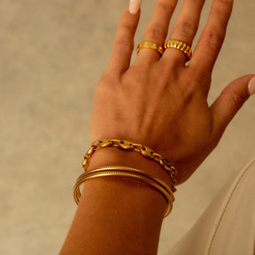 Bracelete Twister Banhado em Ouro 18k - Labela Joias